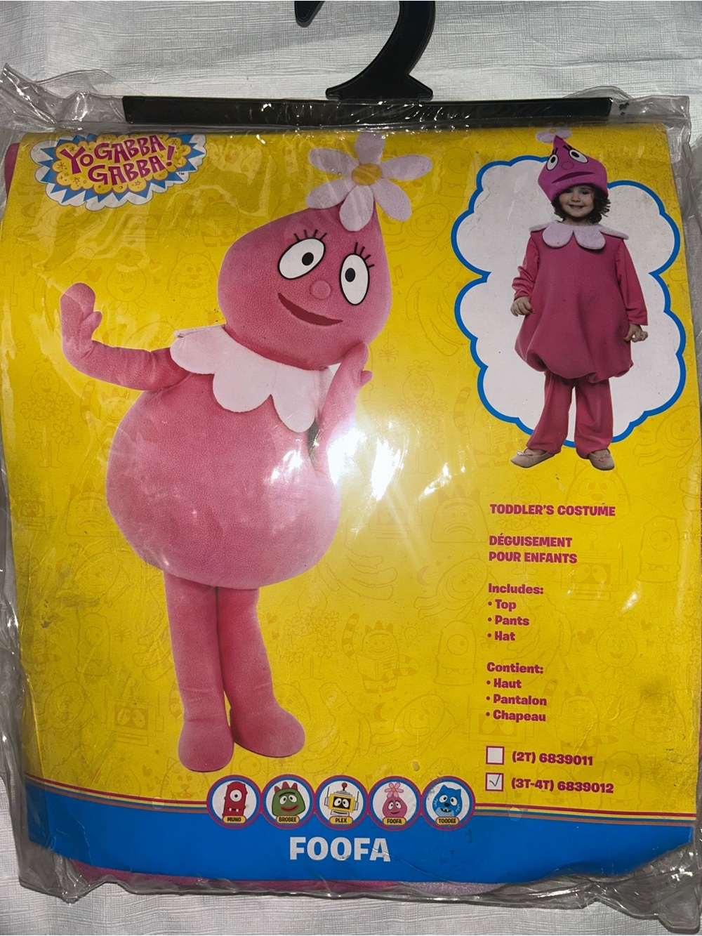 Foofa Toddler Halloween Costume - Pink 3T/4T Good Rare